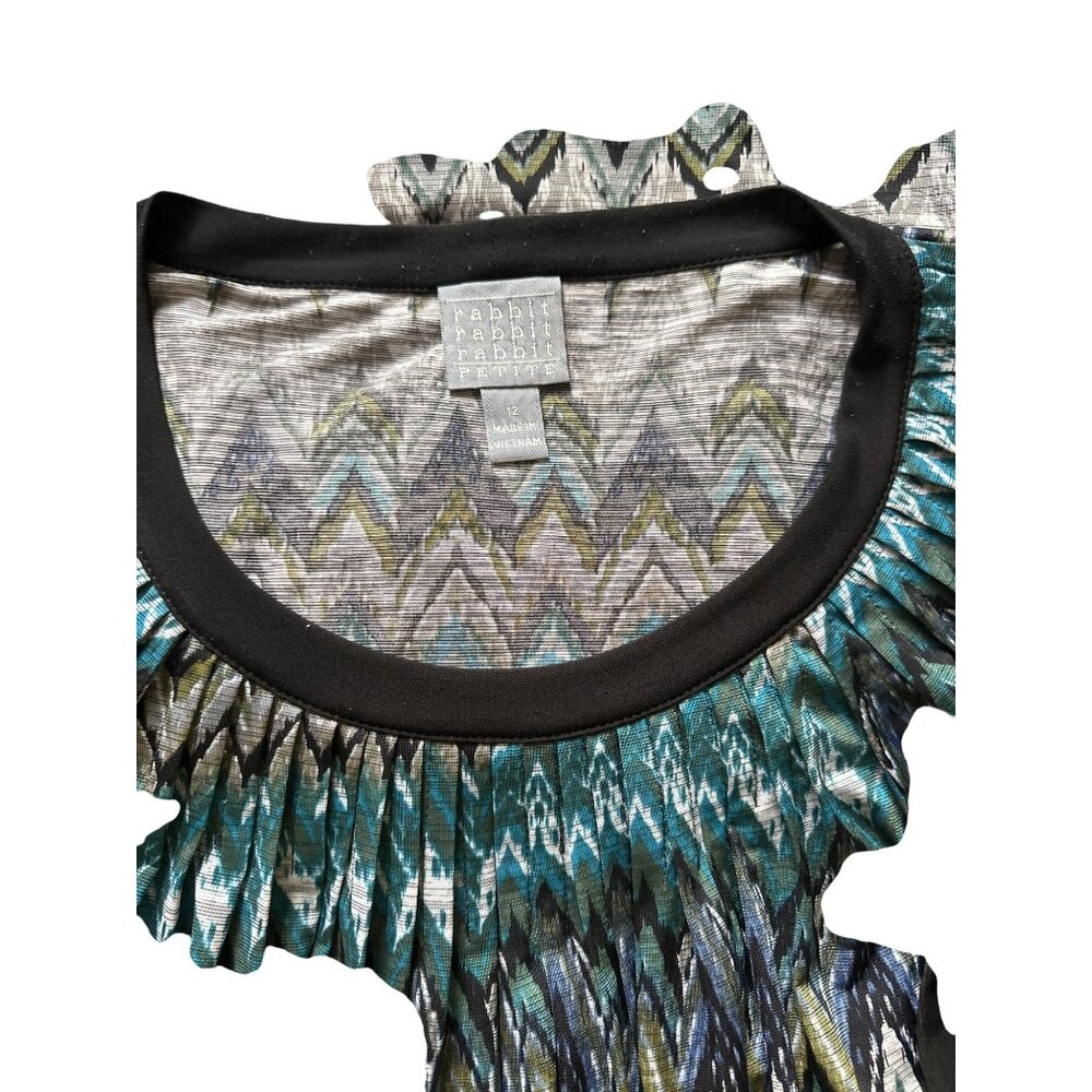 Rabbit Rabbit Rabbit Chevron Print Tunic Top Wome… - image 4